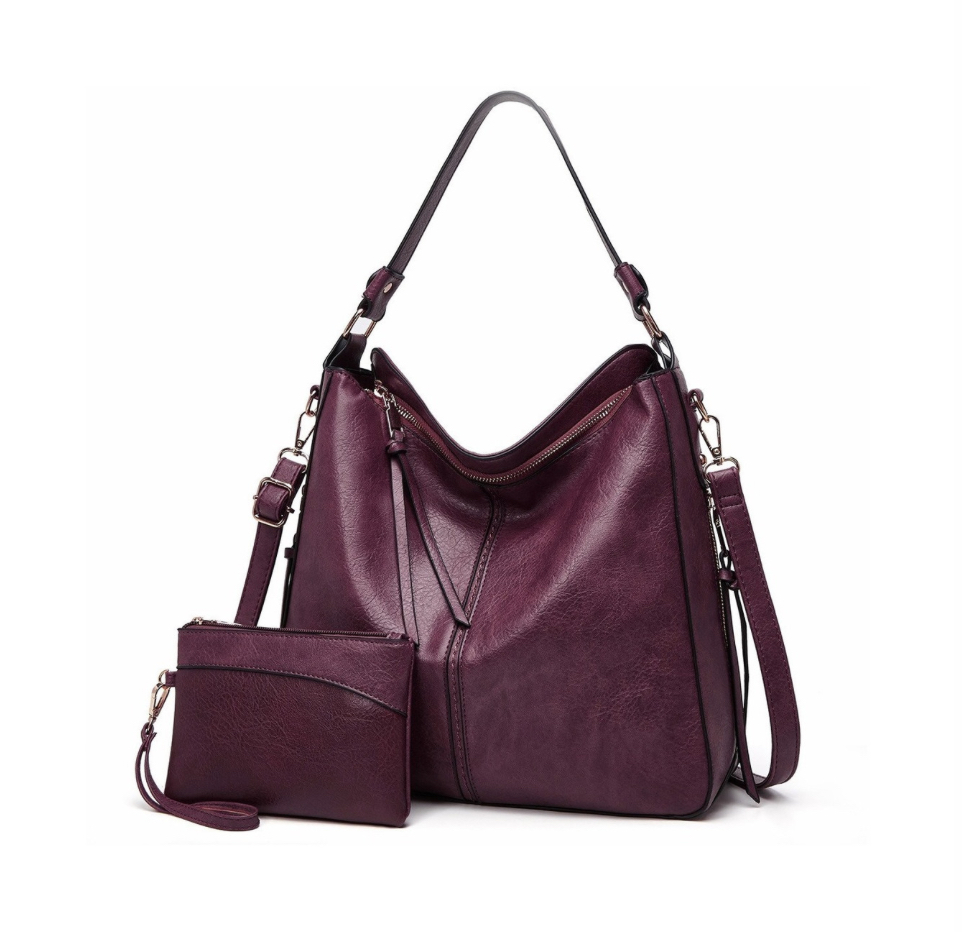 Set 2 Bolsas De Mano  Púrpura