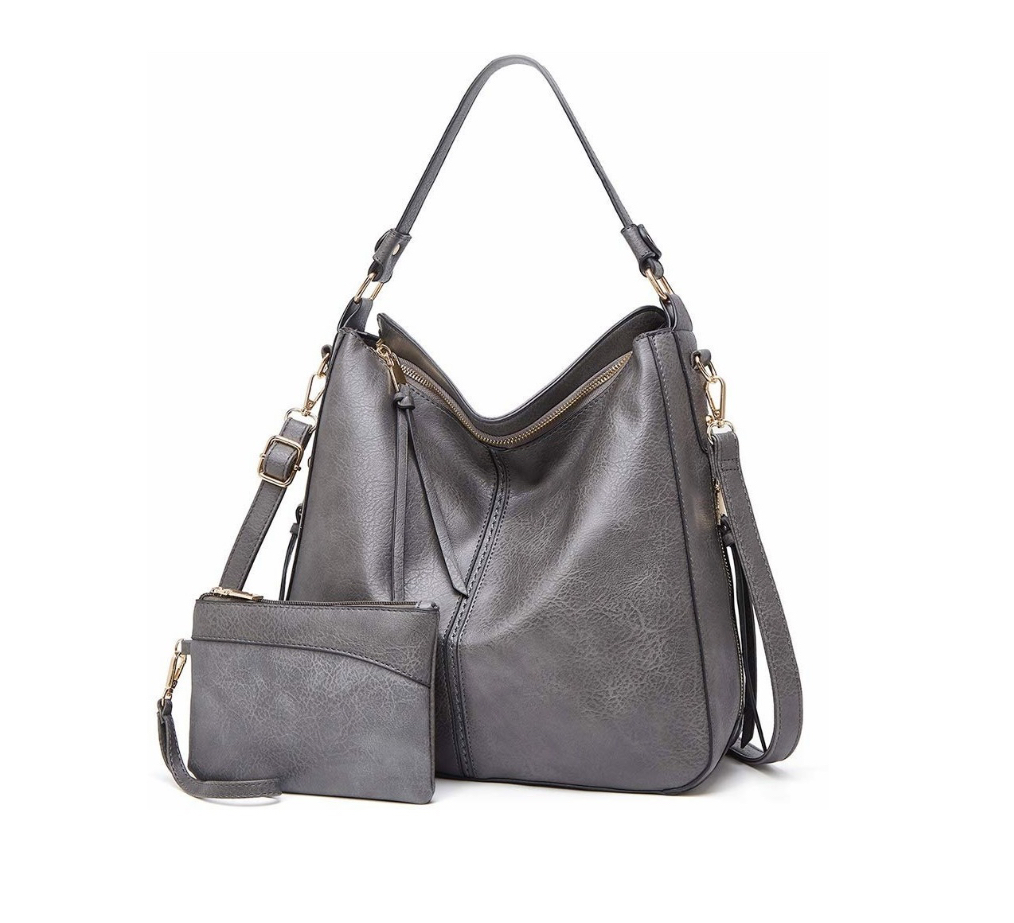 Set 2 Bolsas De Mano Gris