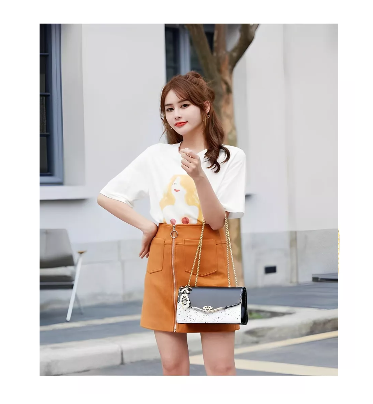 Foto 3 pulgar | Bolso Pequeño De Dama Elegante Y Moda Mensajero Negro