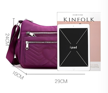 Foto 2 | Bolsa Bandolera Negra para Mujer