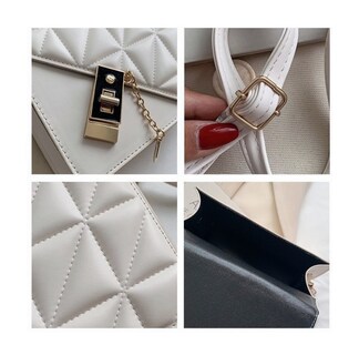 Foto 3 | Bolso de Hombro Marrón con Cadena Metálica