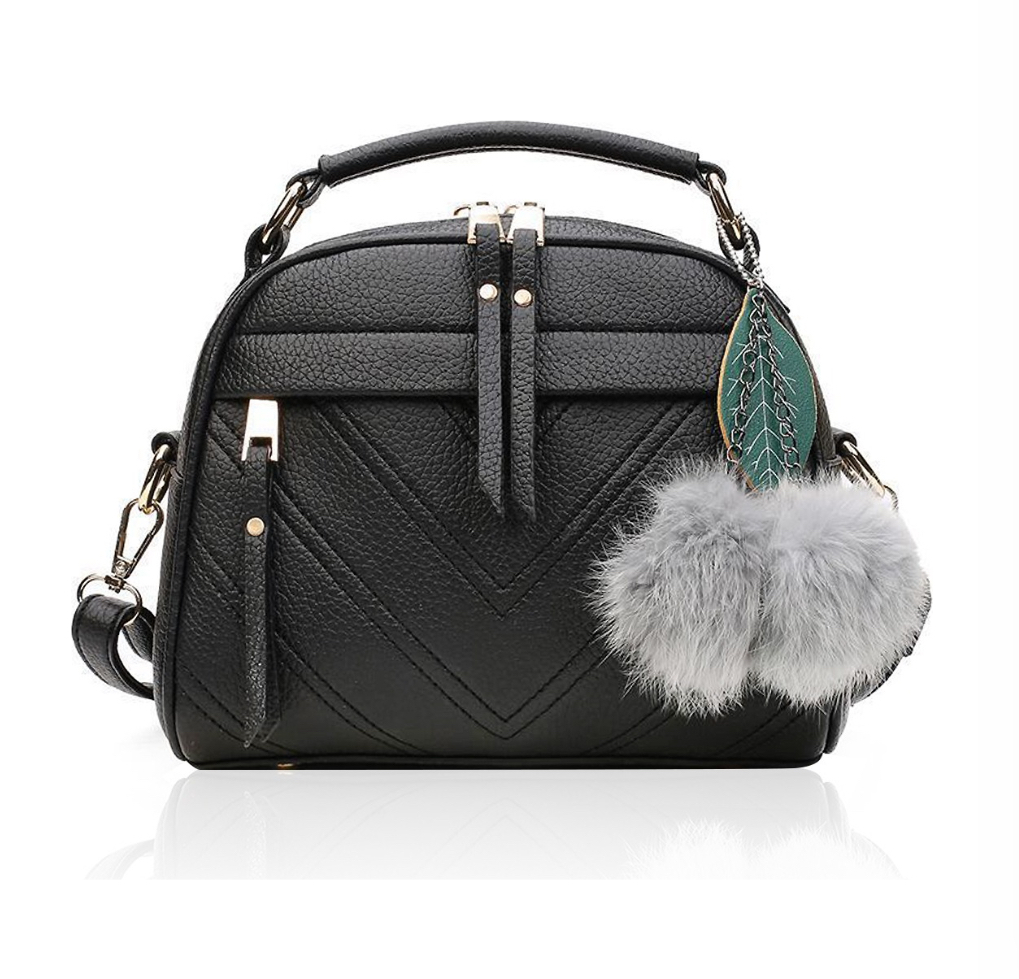 Foto 1 | Bolso Cruzado Vintage Negro