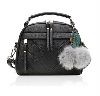 Foto 1 | Bolso Cruzado Vintage Negro