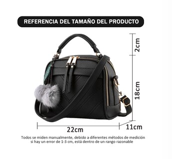 Foto 2 | Bolso Cruzado Vintage Negro
