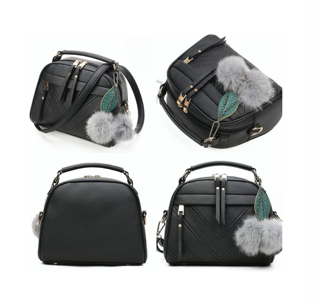 Foto 3 | Bolso Cruzado Vintage Negro