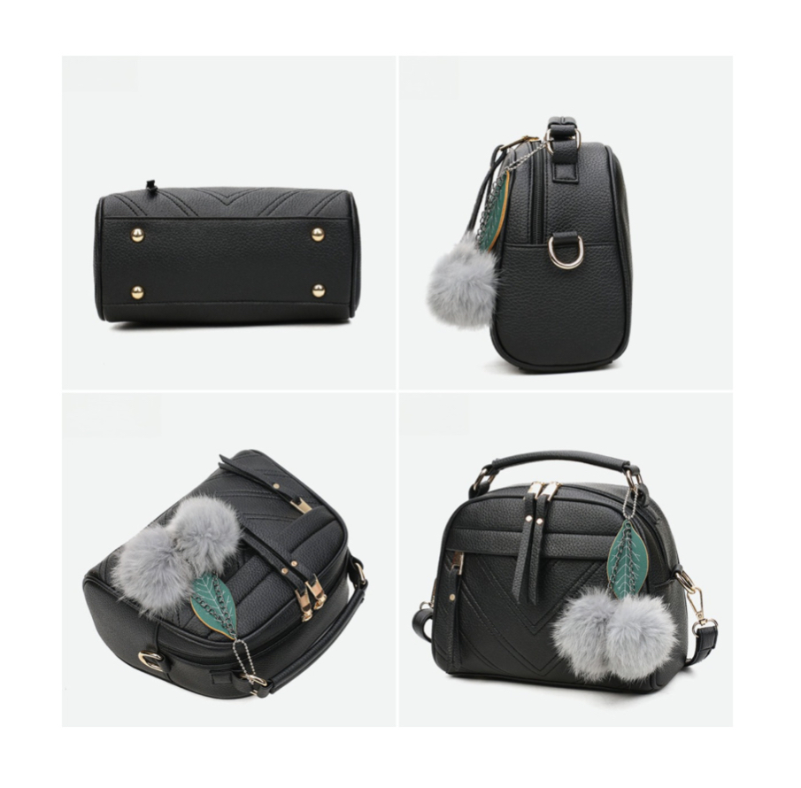 Foto 5 pulgar | Bolso Cruzado Vintage Negro
