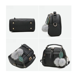 Foto 4 | Bolso Cruzado Vintage Negro