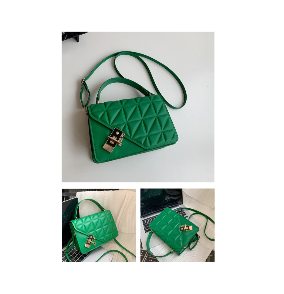 Foto 4 pulgar | Bolso Bandolera De Un Hombro Con Cadena Verde
