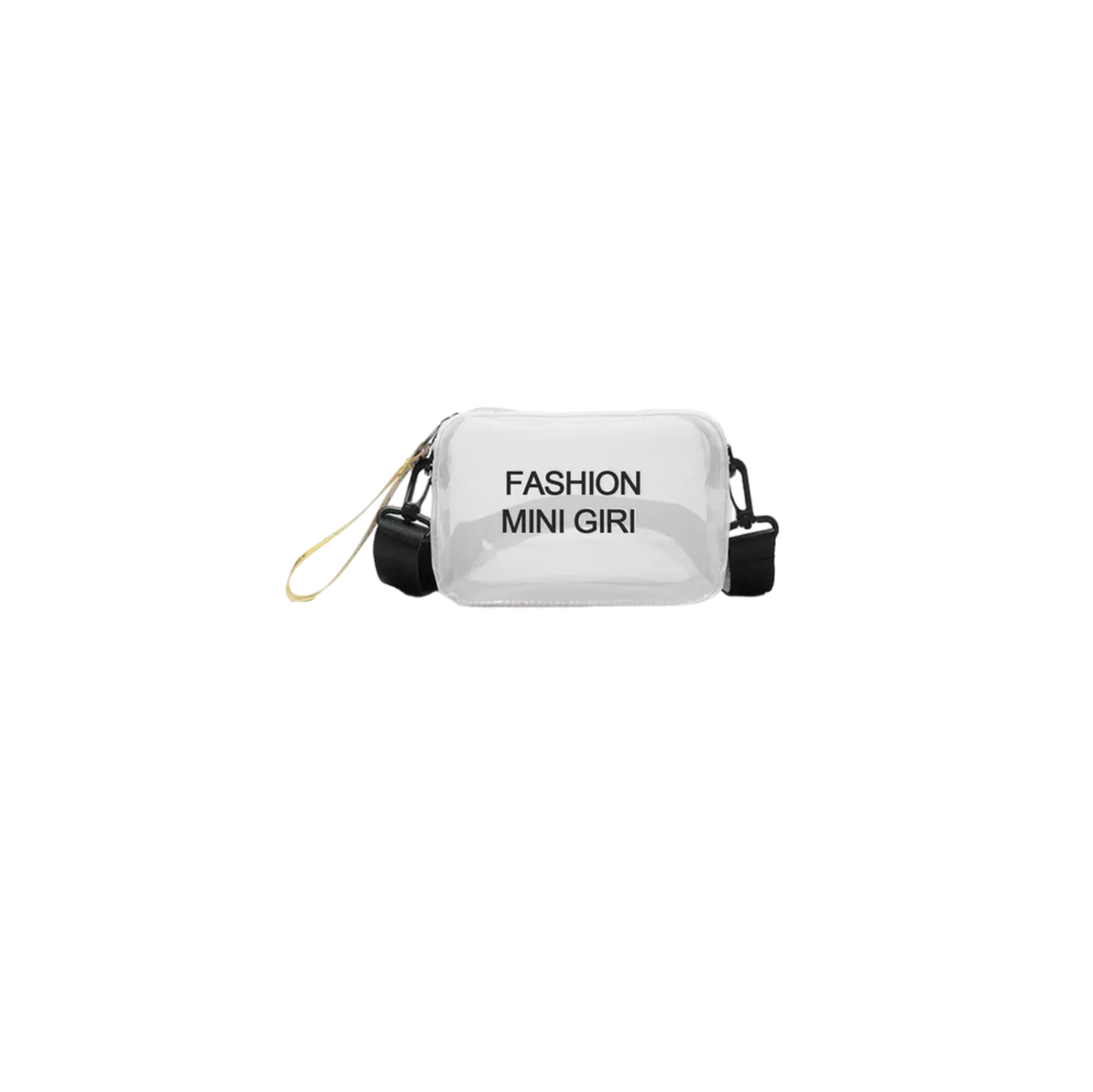 Foto 1 | Bolsa Bandolera Transparente/Blanca Cuadrada para Mujer