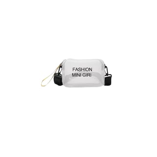 Foto 1 | Bolsa Bandolera Transparente/Blanca Cuadrada para Mujer