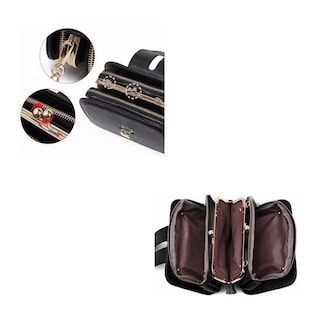 Foto 4 | Bolso Bandolera Belug con Hebilla Metálica color Negro