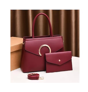 Foto 2 | Bolsa con Cartera Lab.G Roja para Mujer