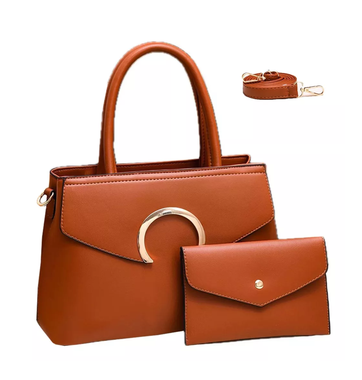 Bolsa Bandolera Lab.G Naranja 2 Piezas para Mujer