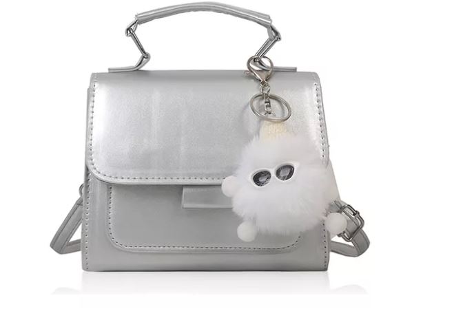 Bolso Bandolero Pequeño Wünd Plateado para Mujer