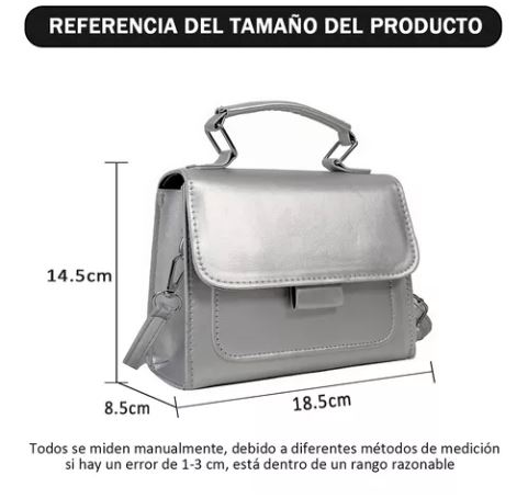 Foto 3 | Bolso Bandolero Pequeño Wünd Plateado para Mujer