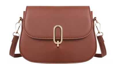 Foto 1 | Bolsa Crossbody Wünd Marrón Retro Casual