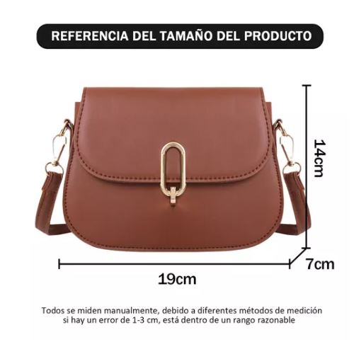 Foto 4 pulgar | Bolsa Crossbody Wünd Marrón Retro Casual
