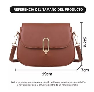 Foto 3 | Bolsa Crossbody Wünd Marrón Retro Casual