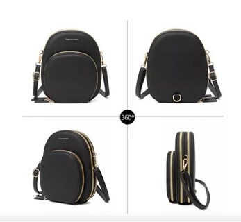 Foto 3 | Bolso Bandolera Cartera de Teléfono Celular Funbu Azul para Mujer