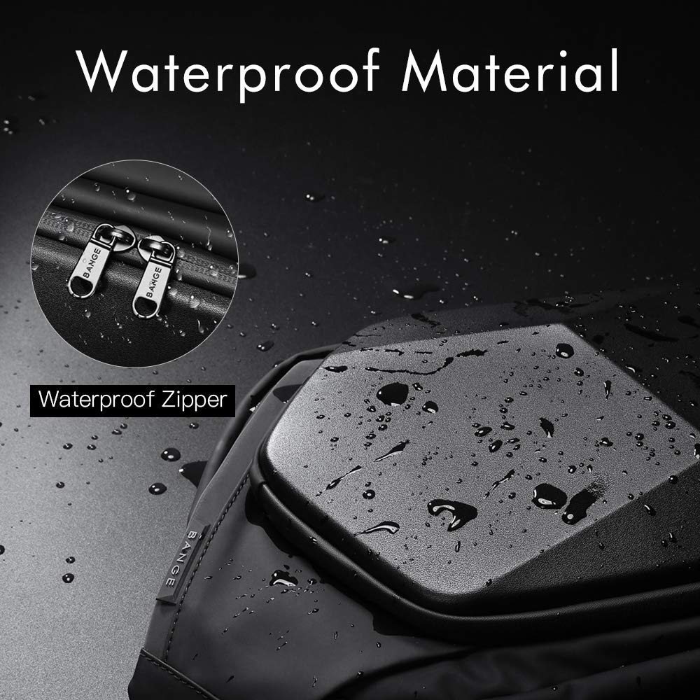Foto 3 pulgar | Bandolera Bange Impermeable y Segura Negra para Hombre - Venta Internacional