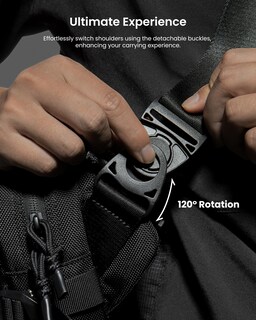 Foto 5 | Bandolera Tomtoc Resistente al Agua para Hombre - Venta Internacional