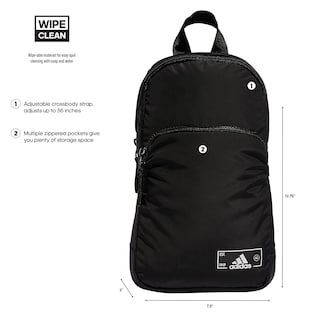 Foto 2 | Bandolera Adidas Essentials 2 Sling Negra - Venta Internacional