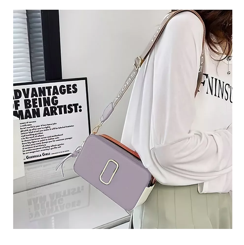 Foto 3 pulgar | Bolsa Bandolera de Hombro Gris Oscuro para Mujer
