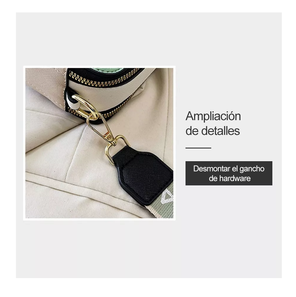 Foto 4 pulgar | Bolsa Bandolera de Hombro Gris Oscuro para Mujer