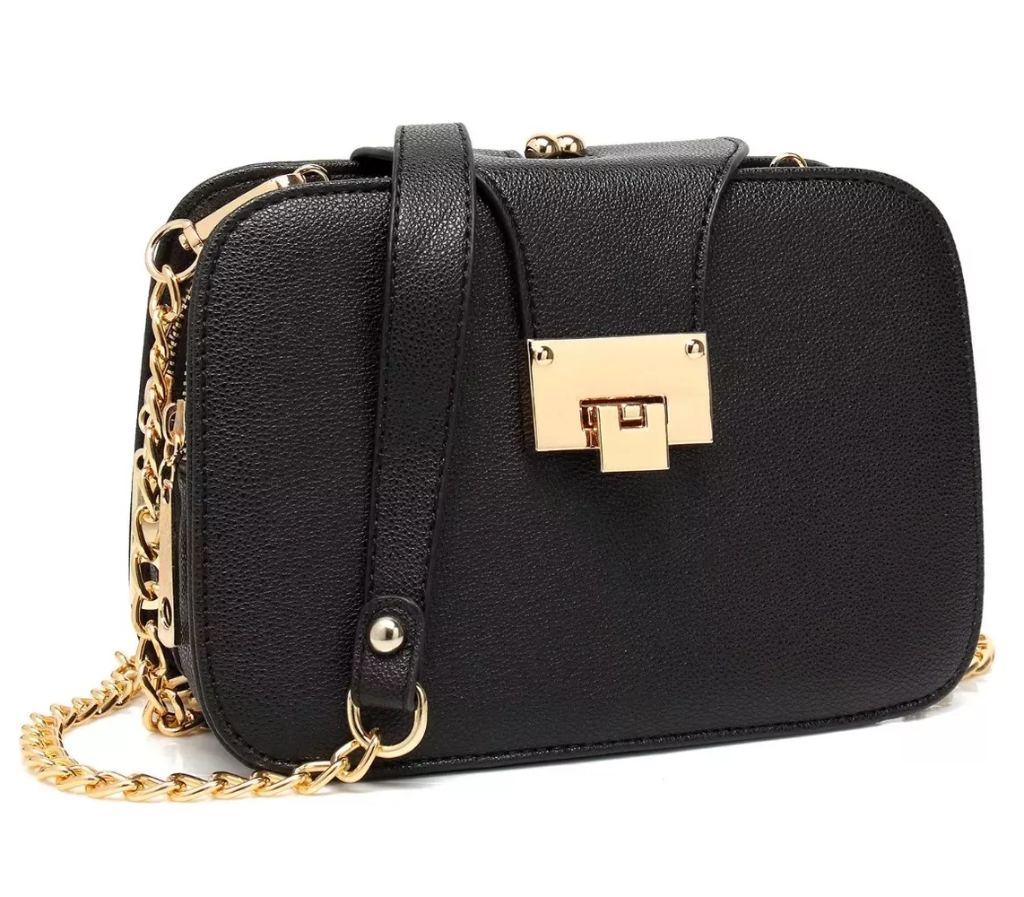 Foto 3 pulgar | Bolso Bandolera Belug Negra para Mujer