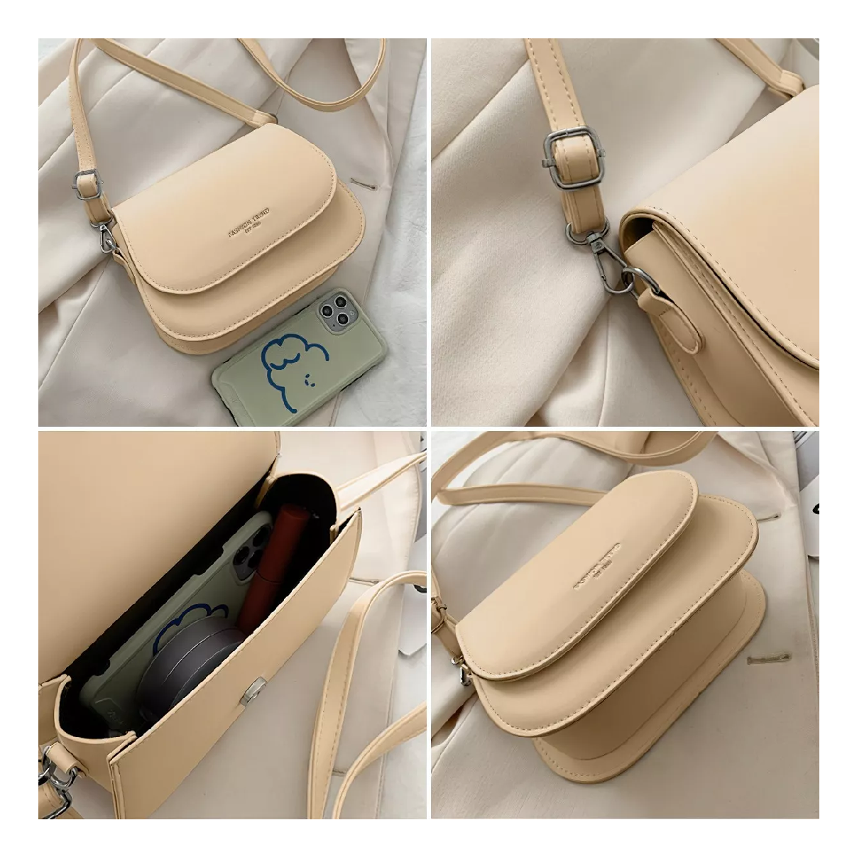 Foto 3 pulgar | Bolsa Bandolera Belug Marrón para Mujer