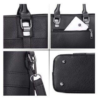 Foto 2 | Bolsas de Mano Bandolera Moda Hombro Tote Negro para Mujer