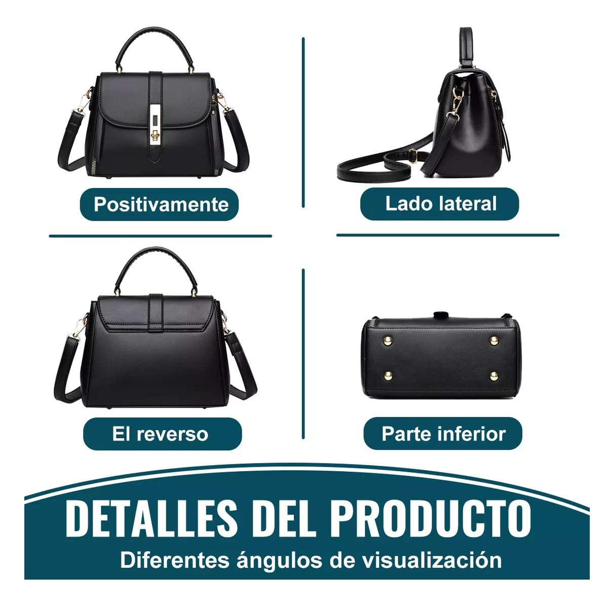 Foto 4 pulgar | Bolsa Impermeable Tote Crossbody Bandolera para Mujer