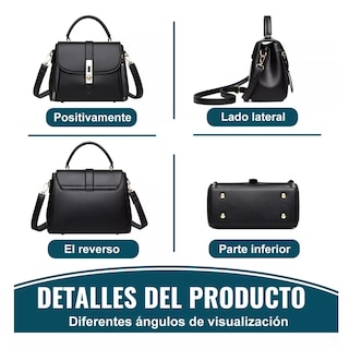 Foto 3 | Bolsa Impermeable Tote Crossbody Bandolera para Mujer