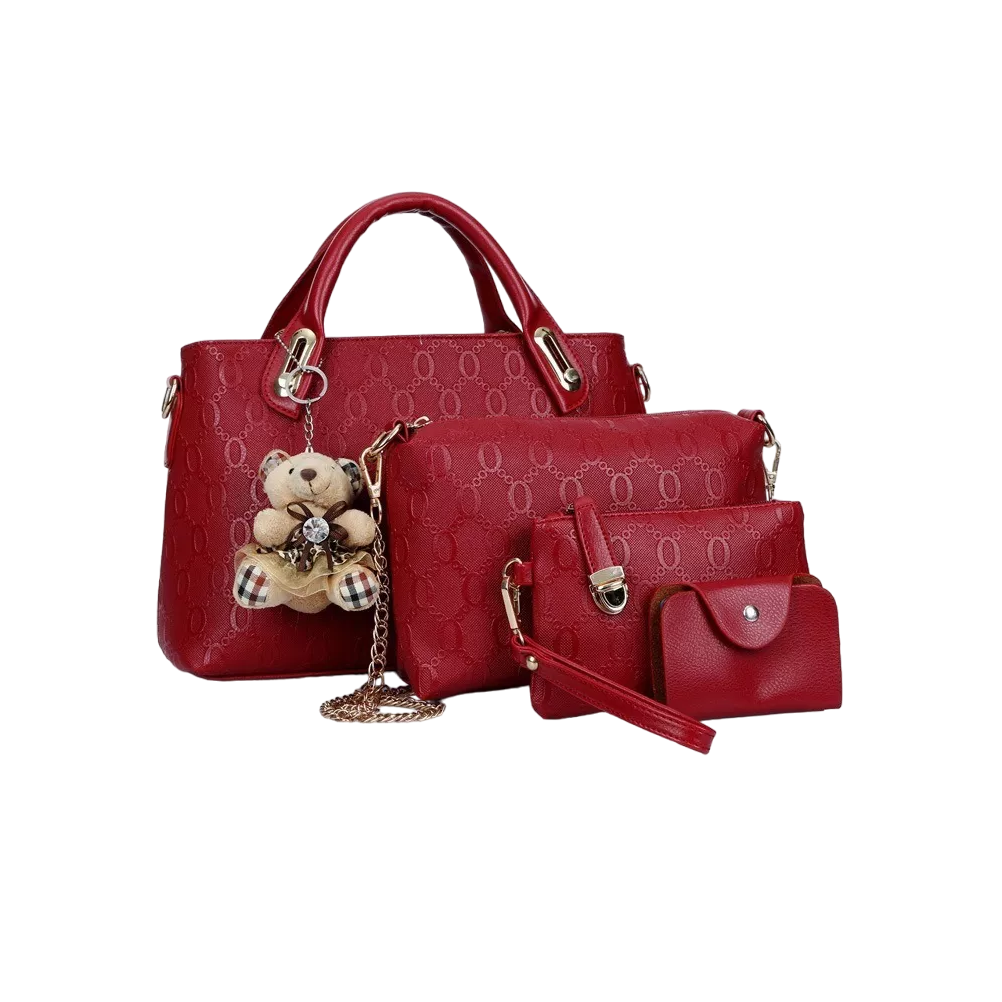 Set de 4 Bolsas Belug Rojas para Mujer