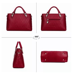 Foto 2 | Set de 4 Bolsas Belug Rojas para Mujer