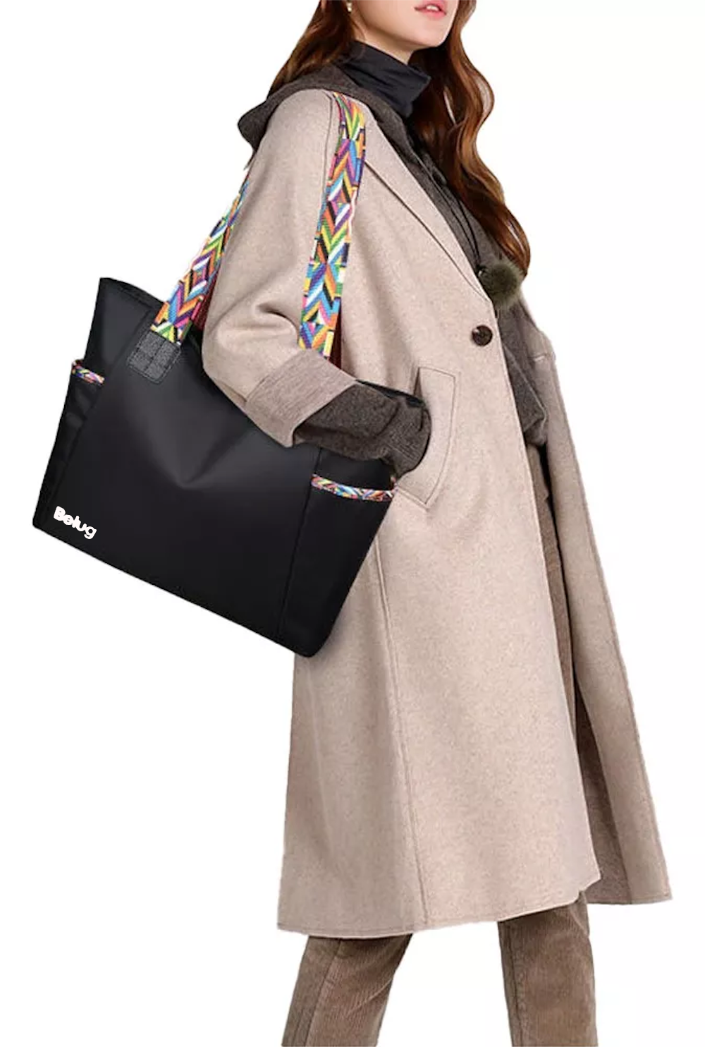 Foto 3 pulgar | Bolso de Gran Capacidad Ligeros Negro para Mujer