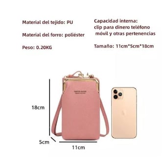 Foto 3 | Bolso Bandolera Cartera para Mujer