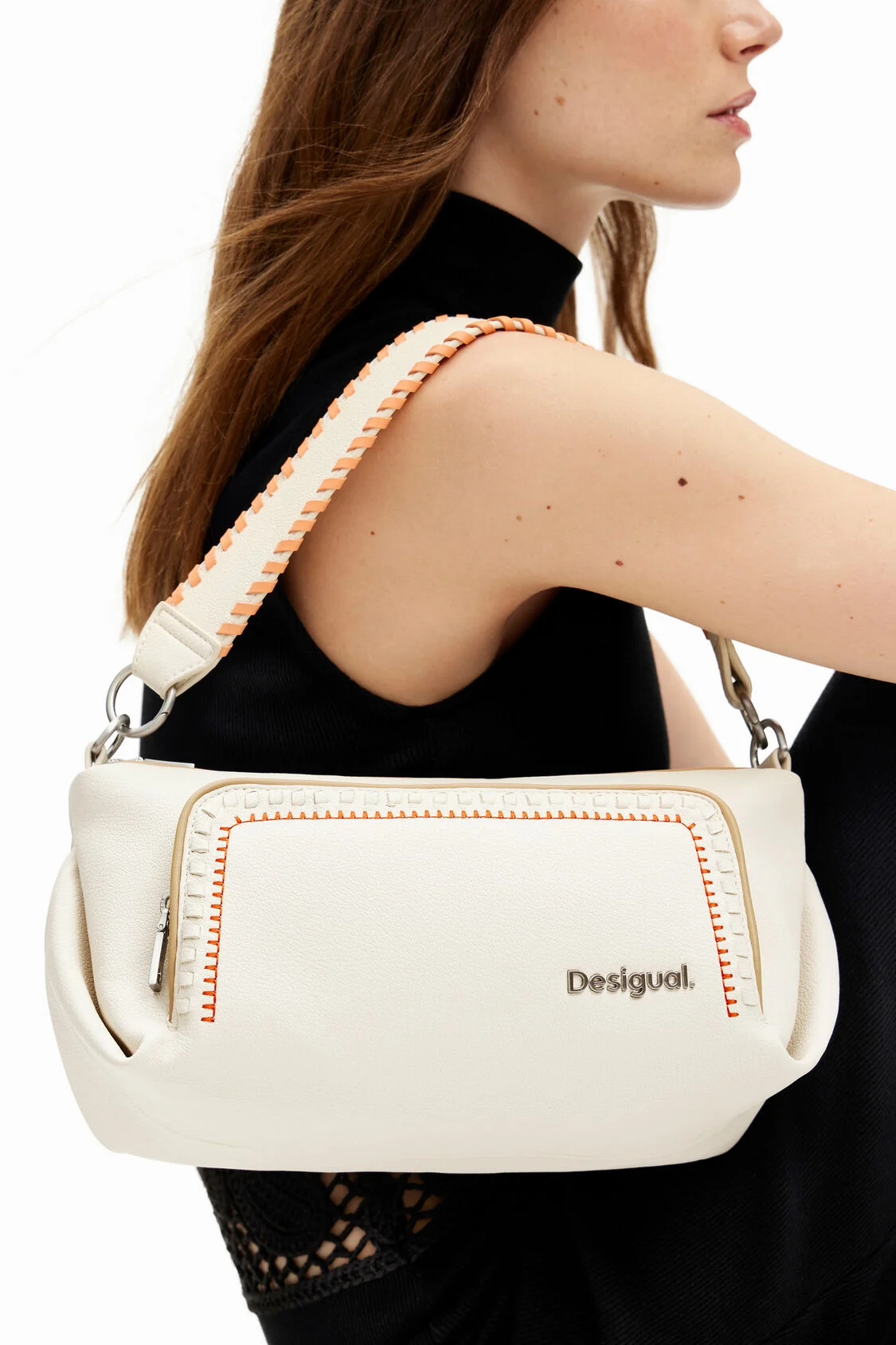 Foto 5 | Bolso De Hombro M Bordado Desigual