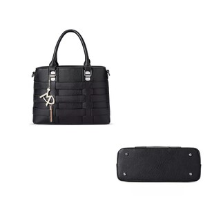 Foto 3 | Bolsas De Mano Para Mujer Bandolera Moda Hombro Tote Negro