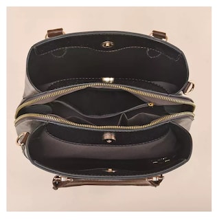 Foto 3 | Bolsas De Mujer Crossbody Bandolera Cartera Casual Vintage 2 Pzs Negro