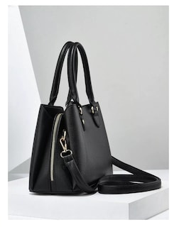 Foto 4 | Bolsas De Mujer Crossbody Bandolera Cartera Casual Vintage 2 Pzs Negro