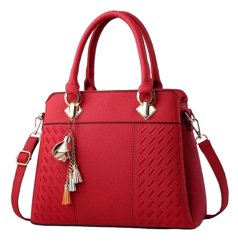 Bolso Para Mujer Moda Lujo Elegante Hombro Oblicuo, Rojo $599