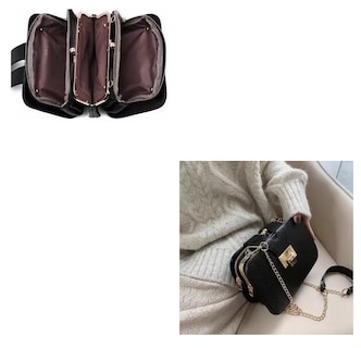 Foto 4 | Bolso Bandolera Para Mujer Con Hebilla Metálica