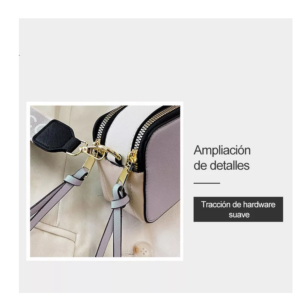 Foto 5 | Bolsa Bandolera Para Mujer Bolso De Hombro, Gris Oscuro