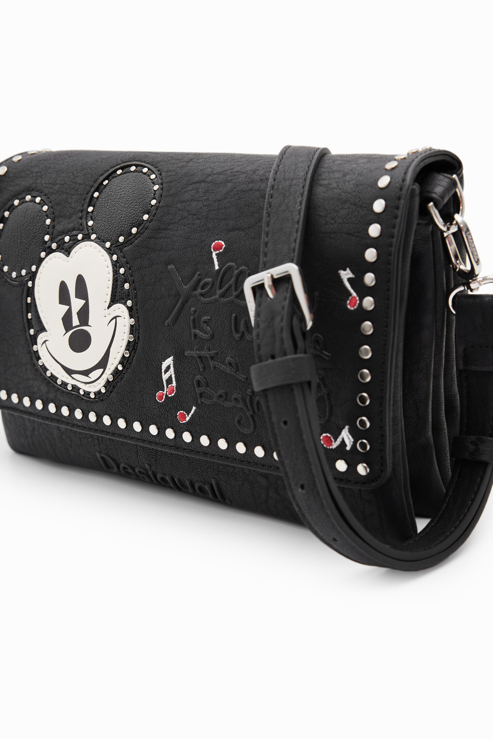 Foto 3 pulgar | Bolso Bandolera M Tachuelas Mickey Mouse Desigual