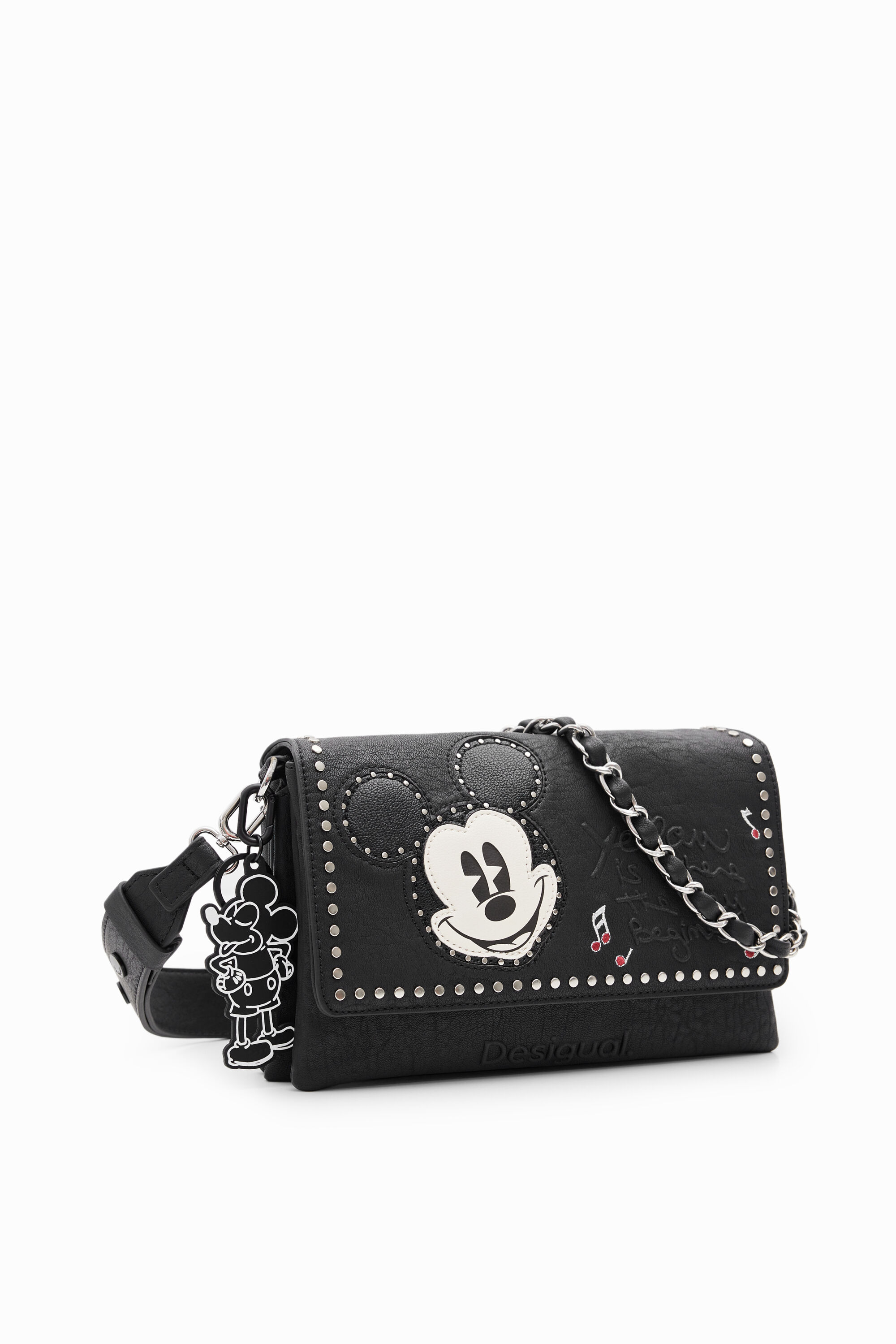 Foto 4 pulgar | Bolso Bandolera M Tachuelas Mickey Mouse Desigual