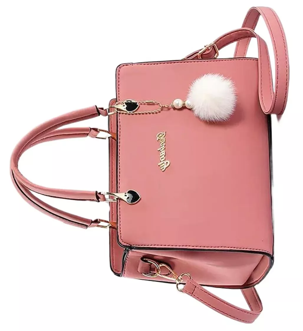 Foto 3 | Bolsa De Mujer Crossbody Bandolera Casual Vintage Moda Pendient Rosa