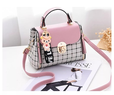 Foto 3 | Bolso Antirrobo De Hombro De Mujer Rosa