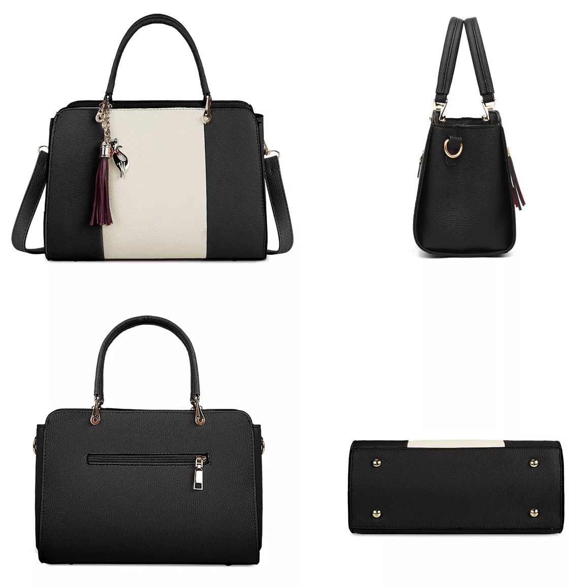 Foto 6 pulgar | Bolsa De Mujer Moda Cartera Crossbody Cosmetiquera Tote Pu