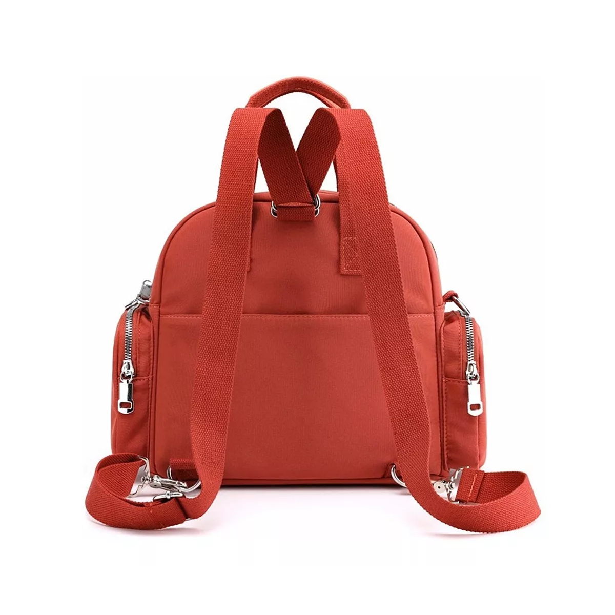 Foto 4 pulgar | Bolso De Moda Impermeable Para Mujer Con Carga Usb Portátil Naranja